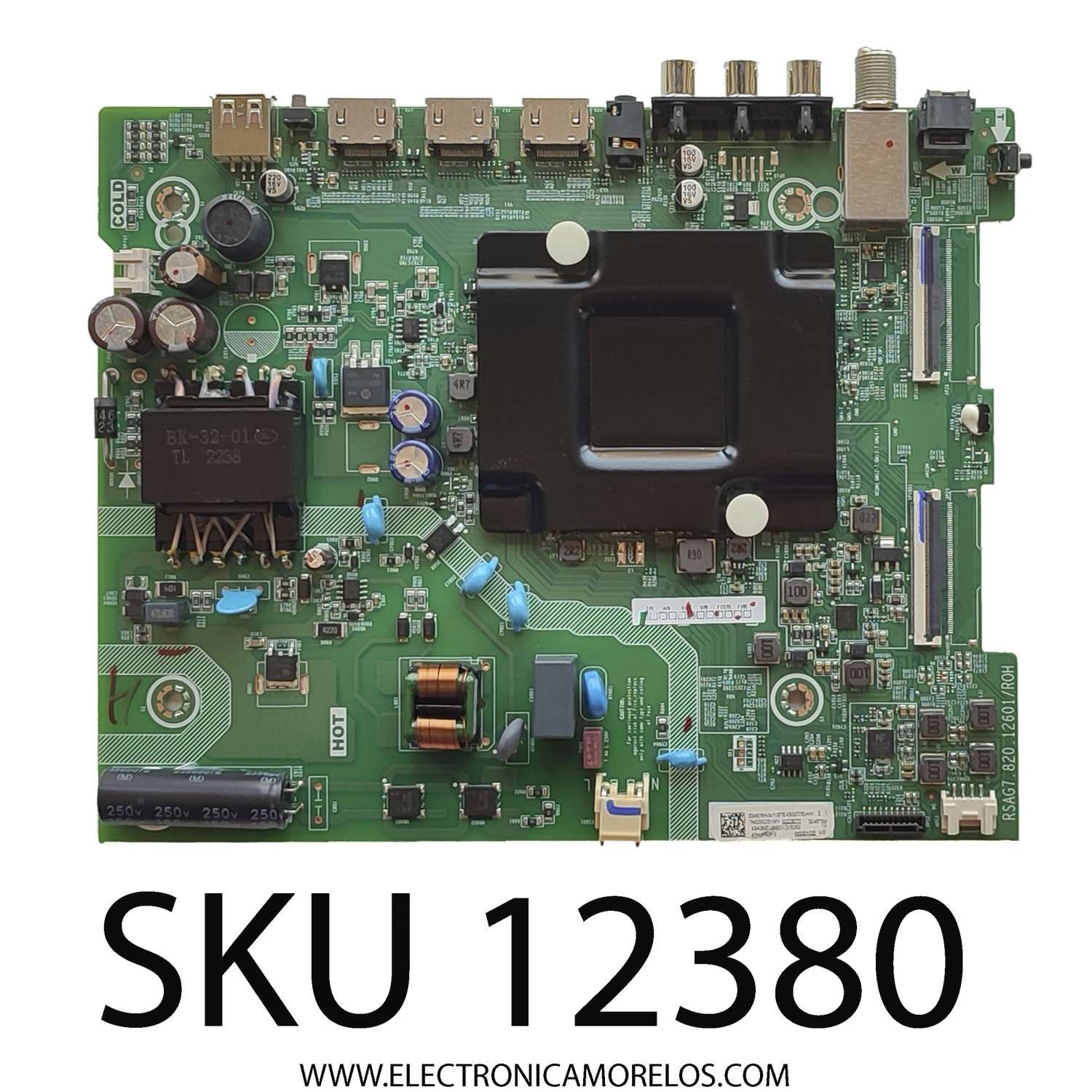 MAIN FUENTE (COMBO) PARA TV HISENSE / NUMERO DE PARTE 324578 / RSAG7.820.12601/ROH / 324579 /  43A35EUR(0012) / 324579A / 324578A / PANEL JHD425X1F52-T0L1S0\GM\MCKD3A\ROH / DISPLAY T430HVN01.2 / MODELO 43H4030F3 43A35EUR